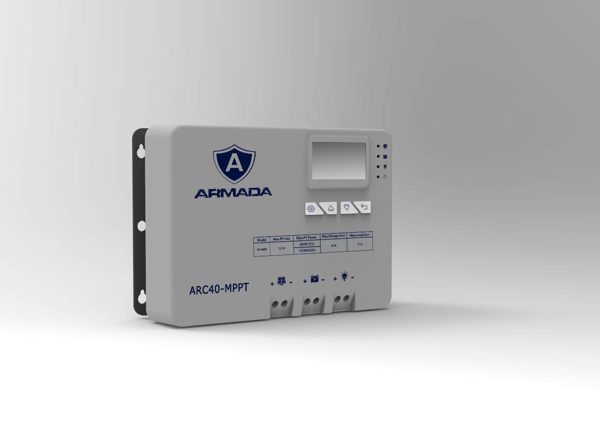Armada 40A MPPT Solar Charge Controller w/Display Bluetooth