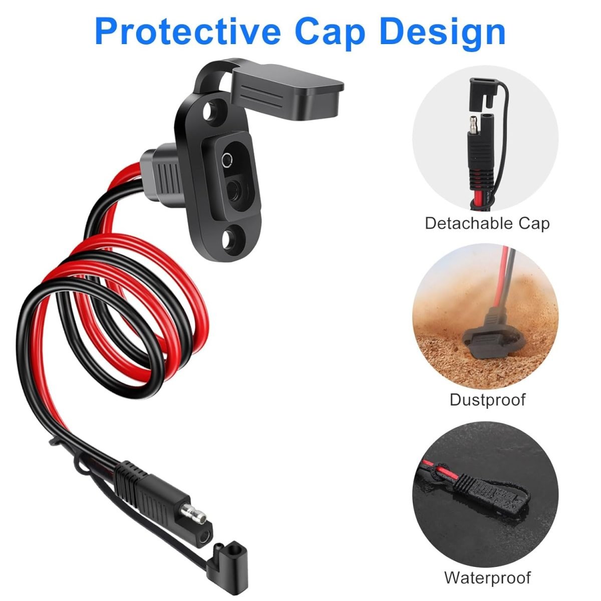 Linkstyle 1pcs SAE Quick Connector Harness